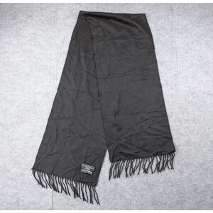 Laurant Bennet Cashmere Scarf Black Rectangle Old Money Quiet Luxury Minimal